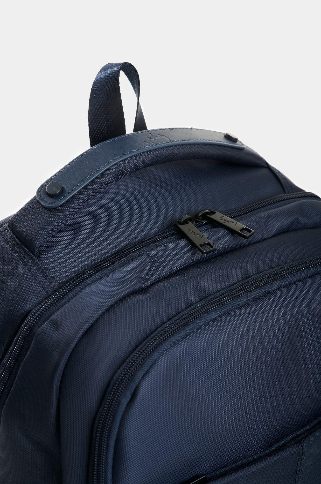 Vélez Mochila En Lona Hombre Sassari Azul Oscuro-3