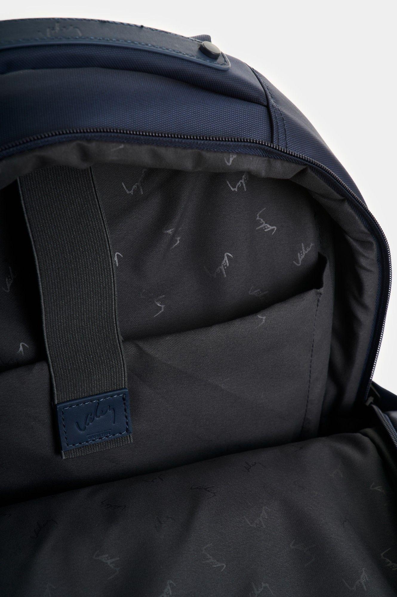 Vélez Mochila En Lona Hombre Sassari Azul Oscuro-4