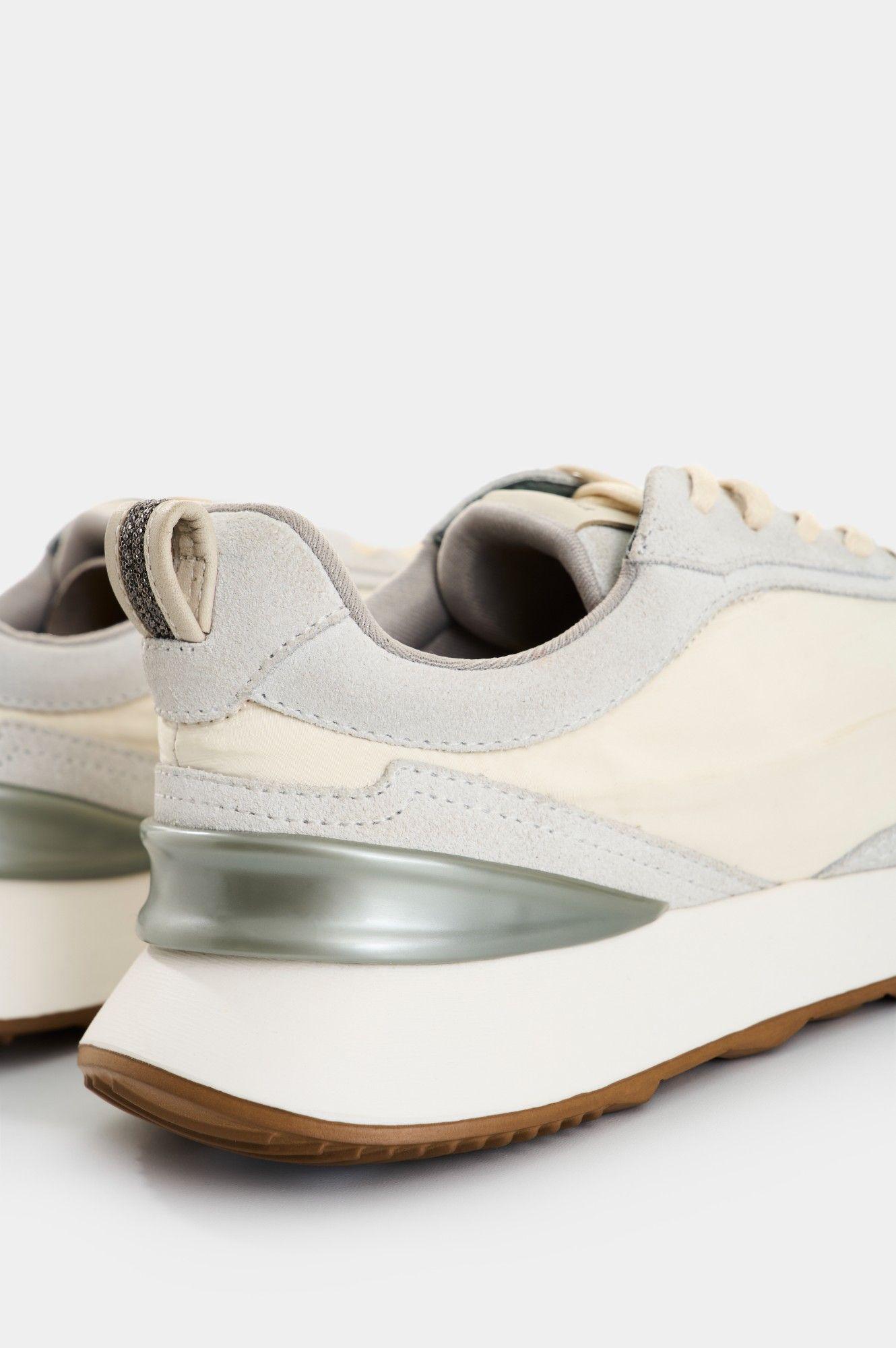 Vélez Zapatillas Elios Cuero Mujer Detalle Millaré Blanco-4