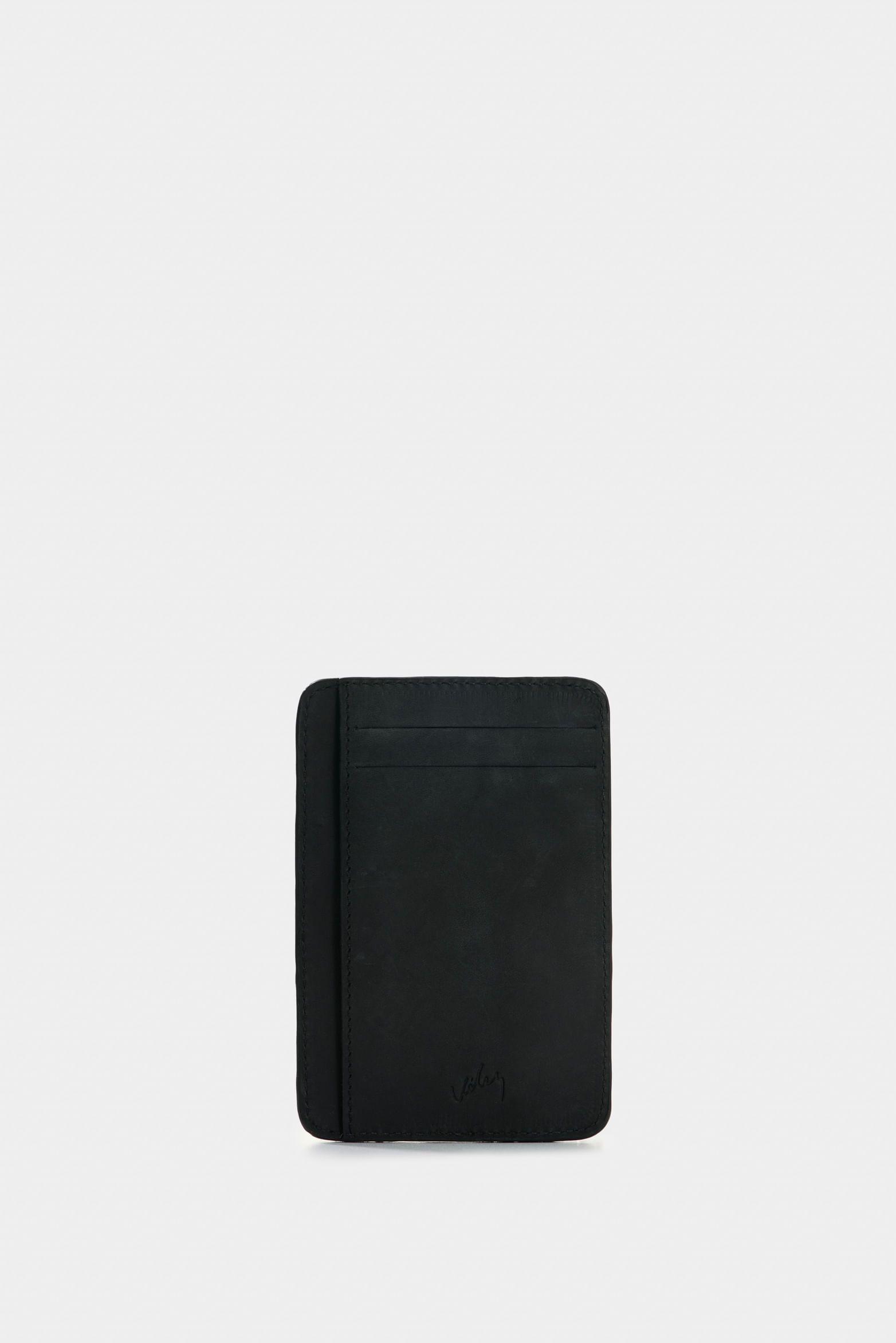 Vélez PortaTarjetas Vértice Cuero Hombre Detalle Rayas Negro-2