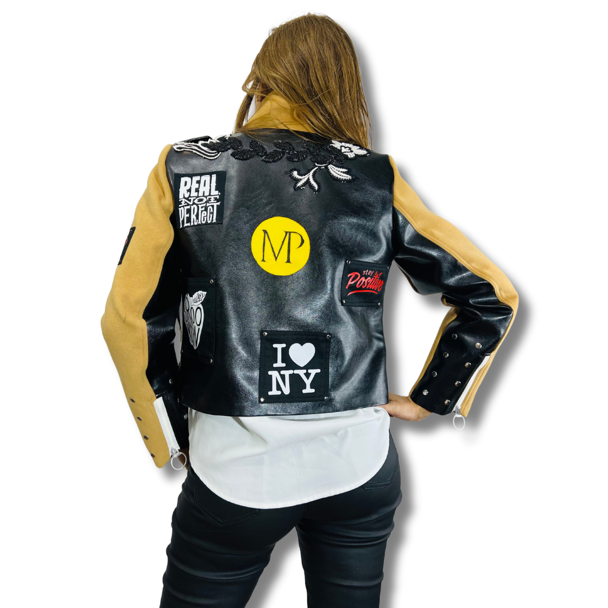 Chaqueta Biker MP Cuero-2