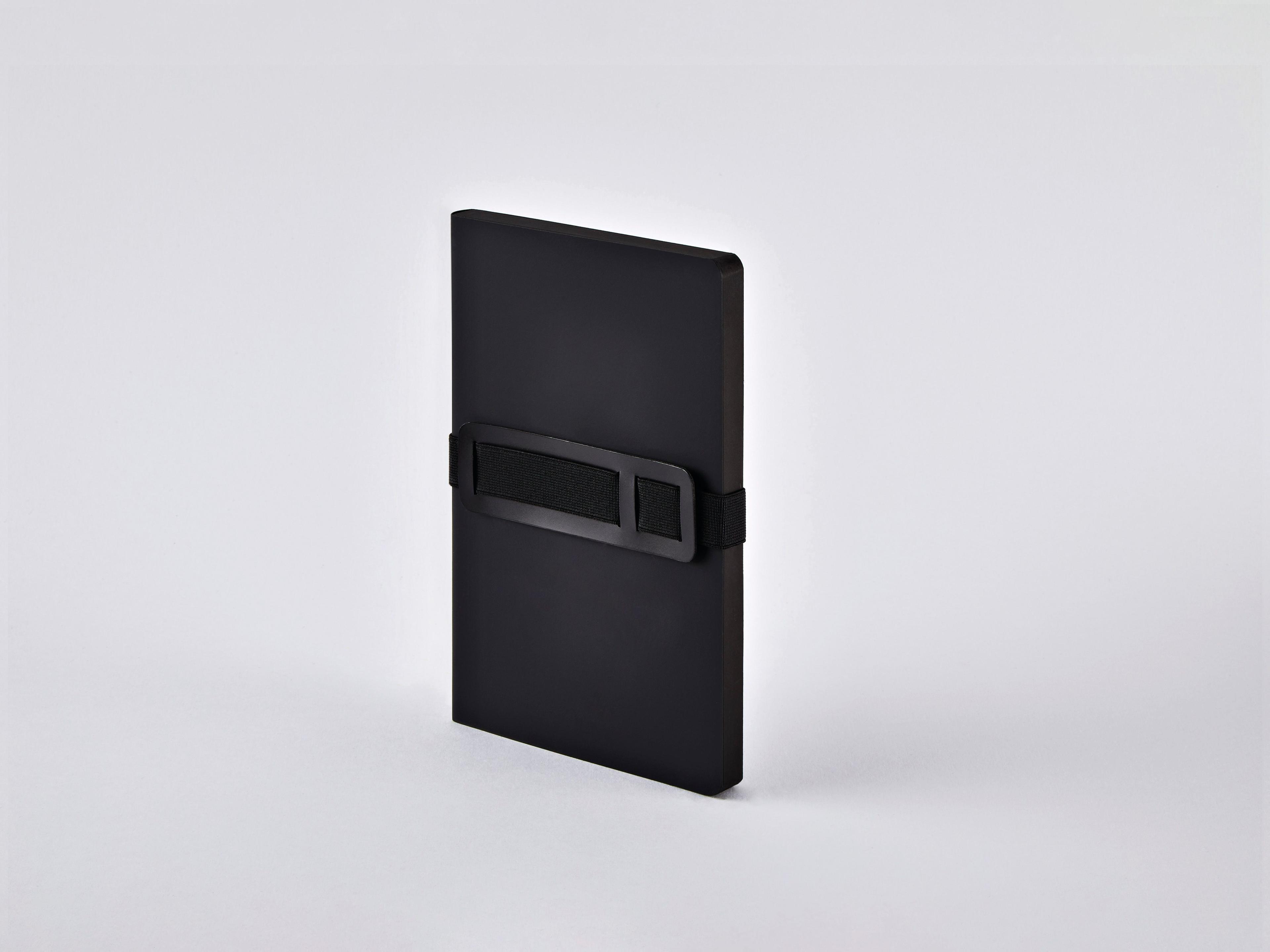 Cuaderno Voyager Negro Nuuna 176 páginas Banda Elástica Cubierta Cuero Reciclado-4