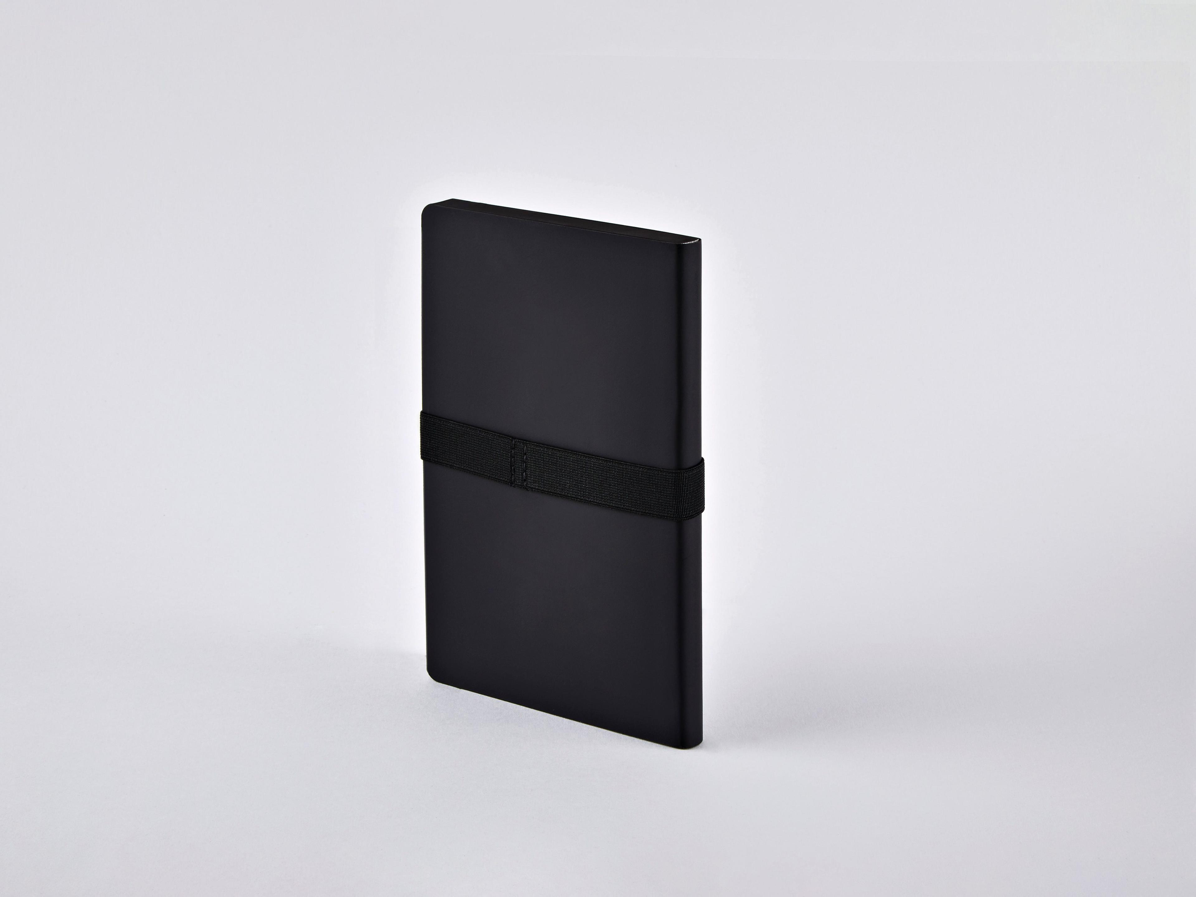 Cuaderno Voyager Negro Nuuna 176 páginas Banda Elástica Cubierta Cuero Reciclado-5