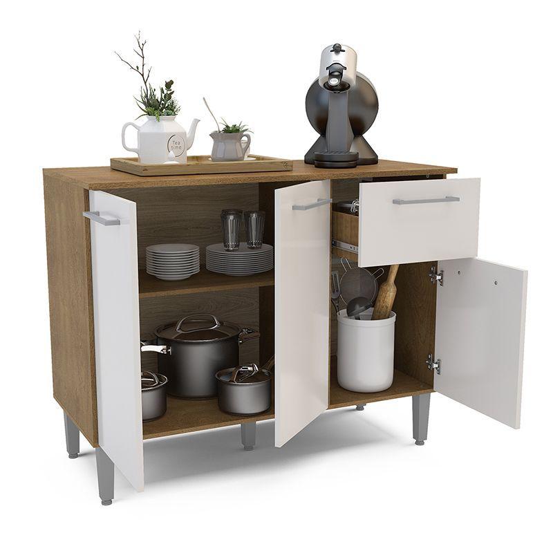MUEBLE BASE EVANDRO 105 CM 3 PUERTAS 1 CAJON-6
