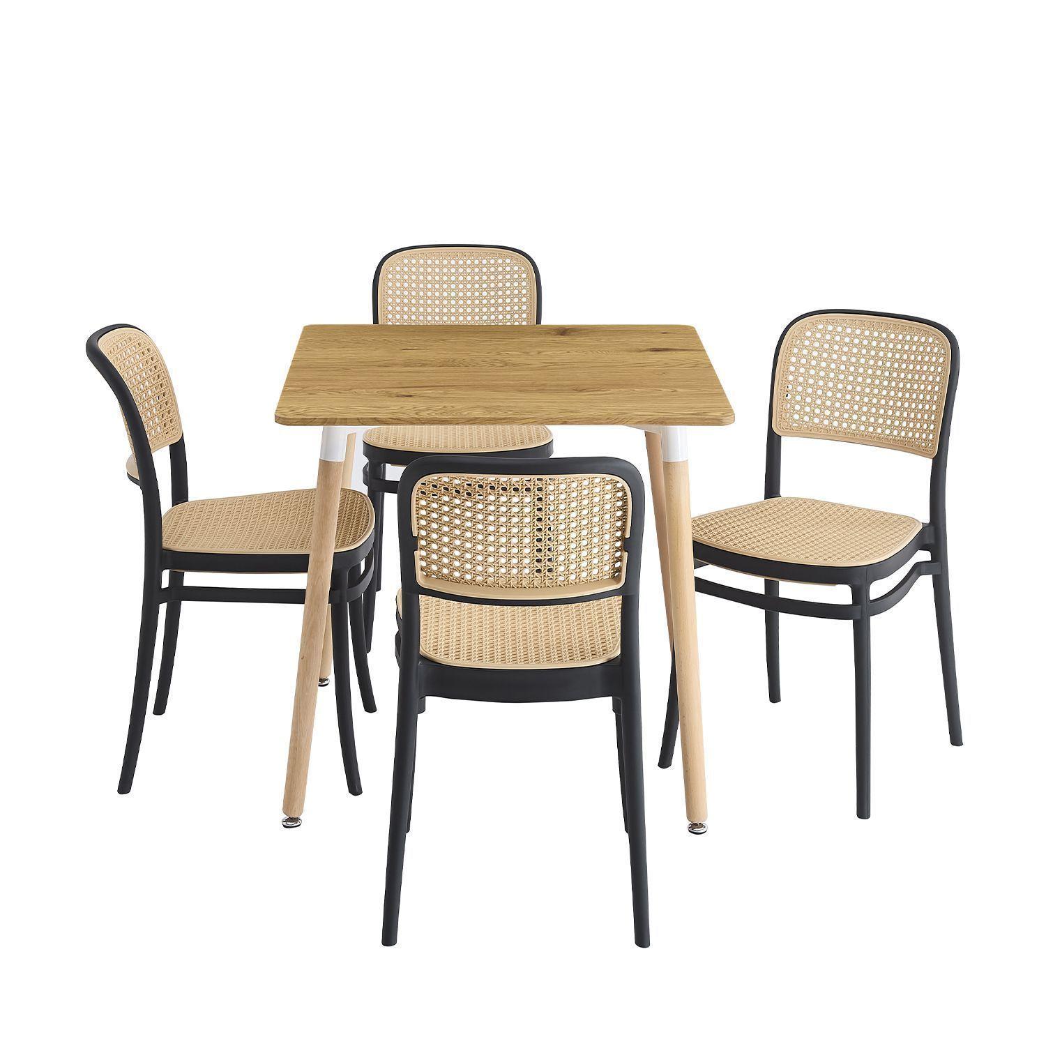 Comedor Praga Duna 4 Sillas Cafe-2