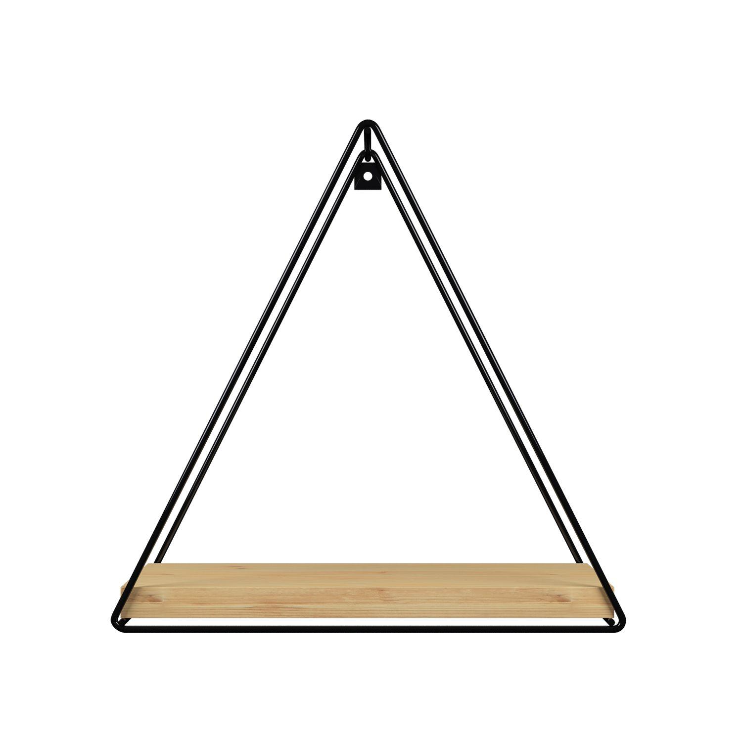 REPISA TRIANGULAR PINO BLACK 25X10X25CM VEKKAHOME-2