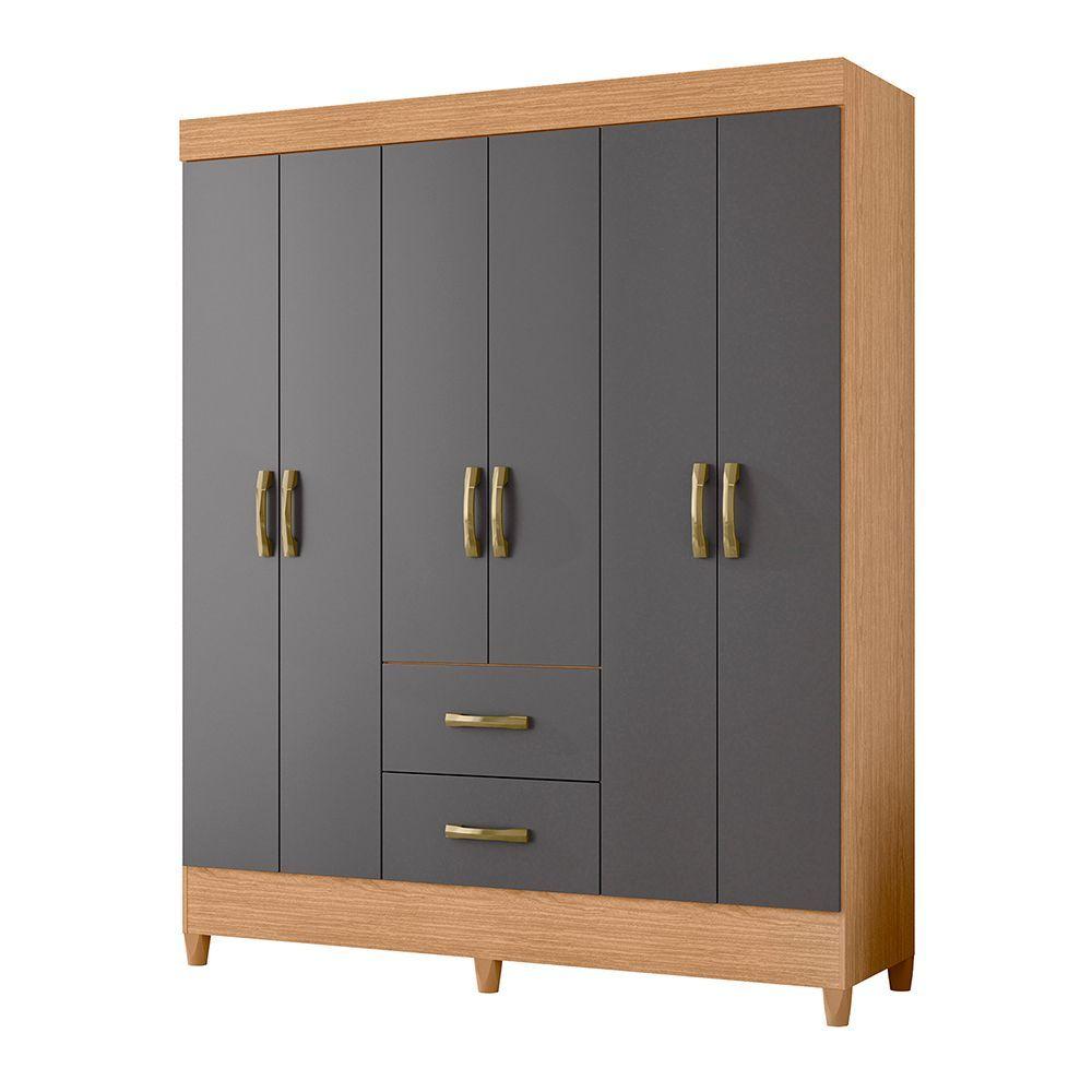CLOSET MOBI GRIS 6 PUERTAS 2 CAJONES-3