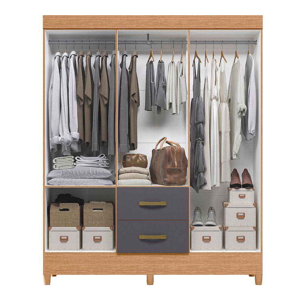 CLOSET MOBI GRIS 6 PUERTAS 2 CAJONES-4