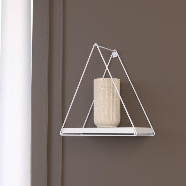 REPISA TRIANGULAR PINO WHITE 25X10X25CM VEKKAHOME-3
