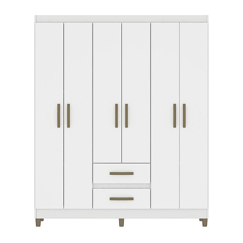 CLOSET COIMBRA BLANCO 6 PUERTAS 2 CAJONES-2