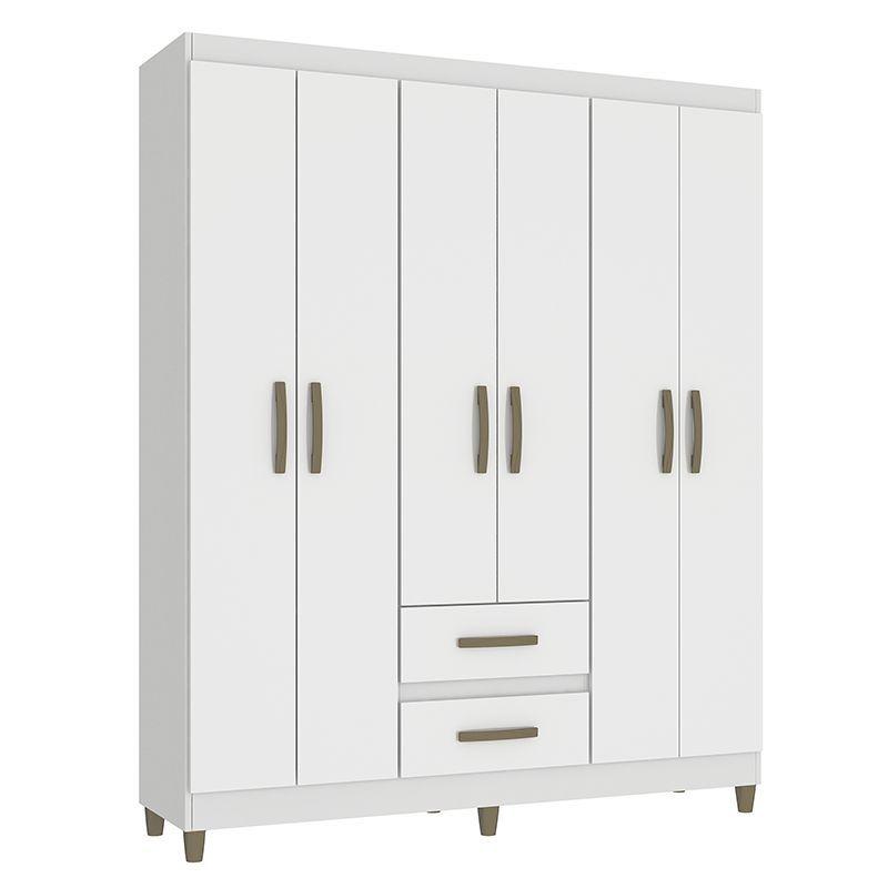 CLOSET COIMBRA BLANCO 6 PUERTAS 2 CAJONES-4