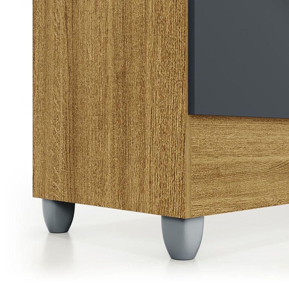 Closet Ideal 4 Puertas 2 Cajones Gris-5