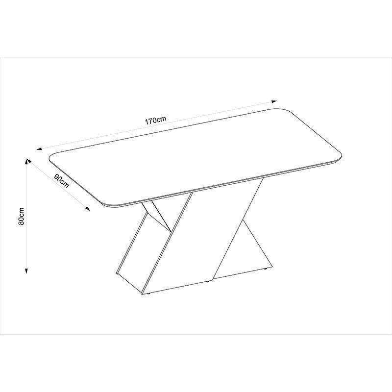 JUEGO COMEDOR RUBI LIA 6 SILLAS CON VIDRIO-5