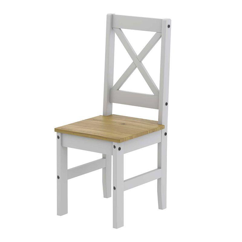 COMEDOR MADERA LUCIA BLANCO 4S-2