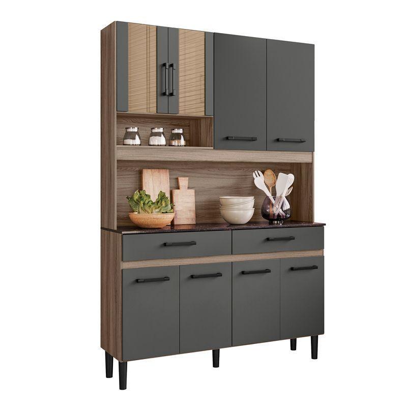 KIT COCINA MADRI 7 PUERTAS 3 CAJONES NEGRO-3
