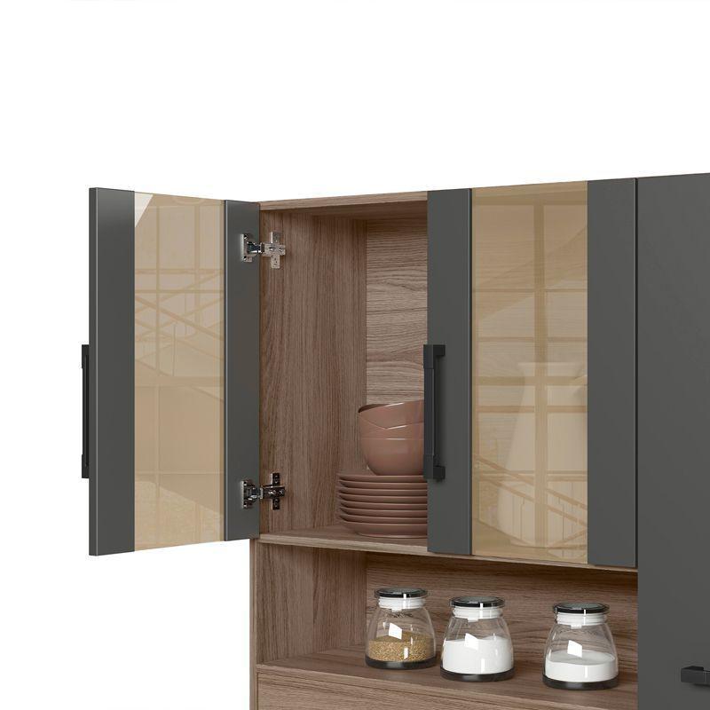 KIT COCINA MADRI 7 PUERTAS 3 CAJONES NEGRO-4