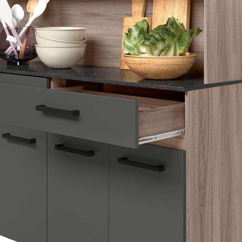 KIT COCINA MADRI 7 PUERTAS 3 CAJONES NEGRO-5