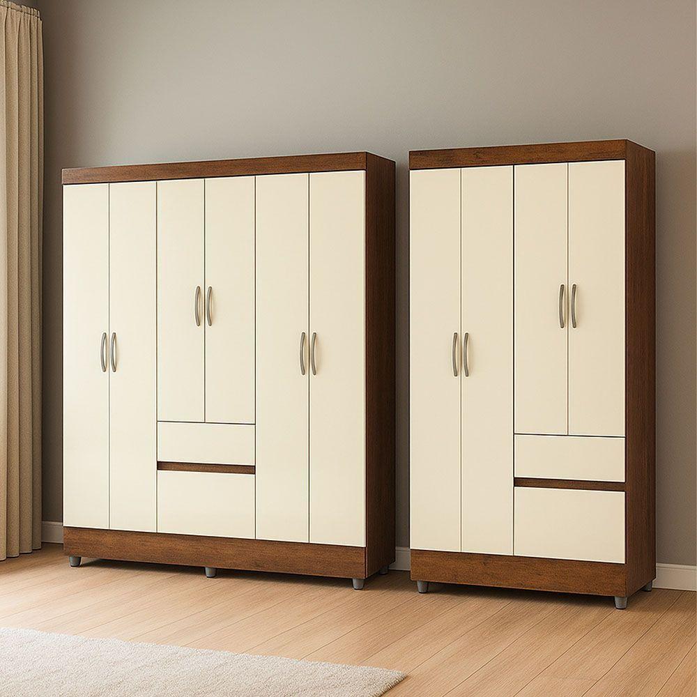 COMBO CLOSET IDEAL 6 Y 4 PUERTAS Beige-0