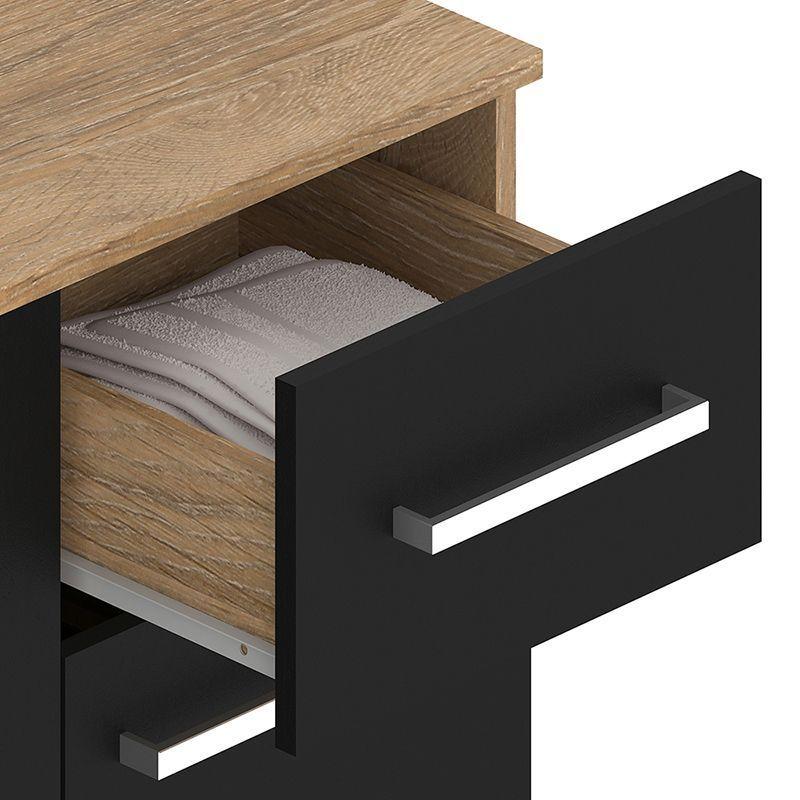 MUEBLE BASE MADRI NEGRO 3 PUERTAS 1 CAJON-3