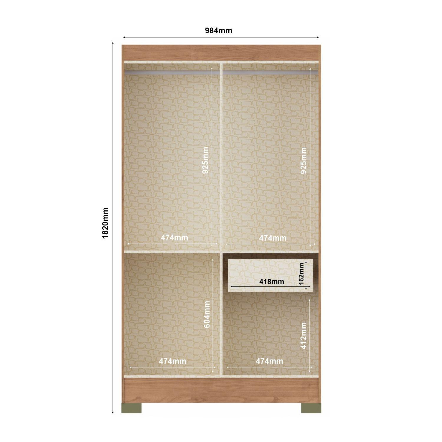 Closet Roma Creme 4P-2
