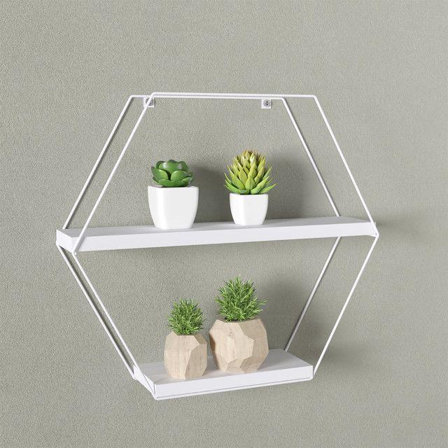 REPISA HEXAGONAL PINO BLACK VEKKAHOME-3