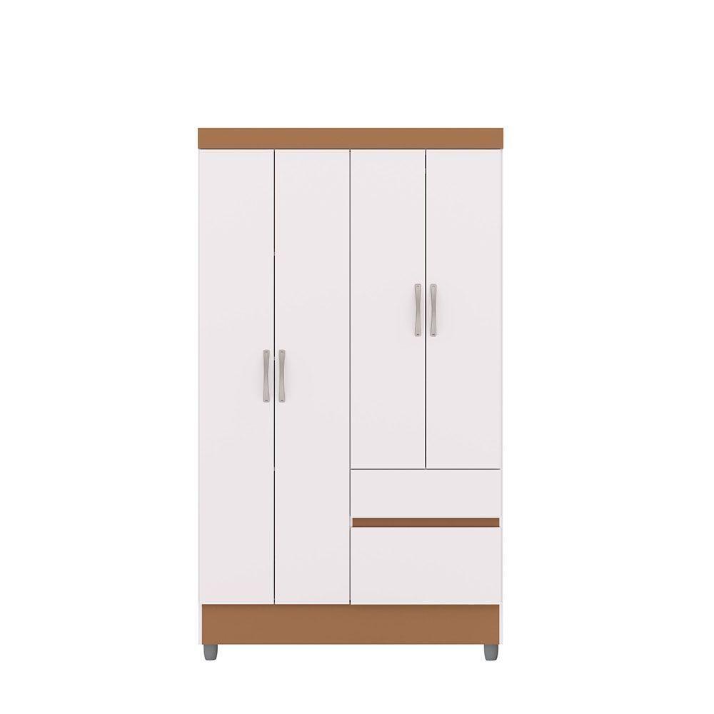 CLOSET IDEAL 4 PUERTAS 2 CAJONES BLANCA-2