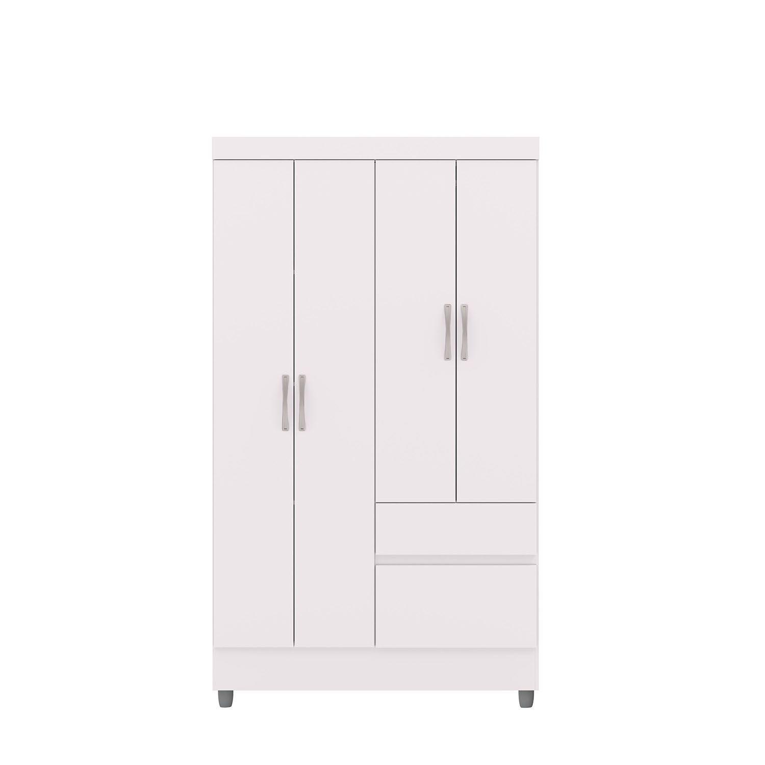 CLOSET IDEAL 4 PUERTAS 2 CAJONES BLANCA-3