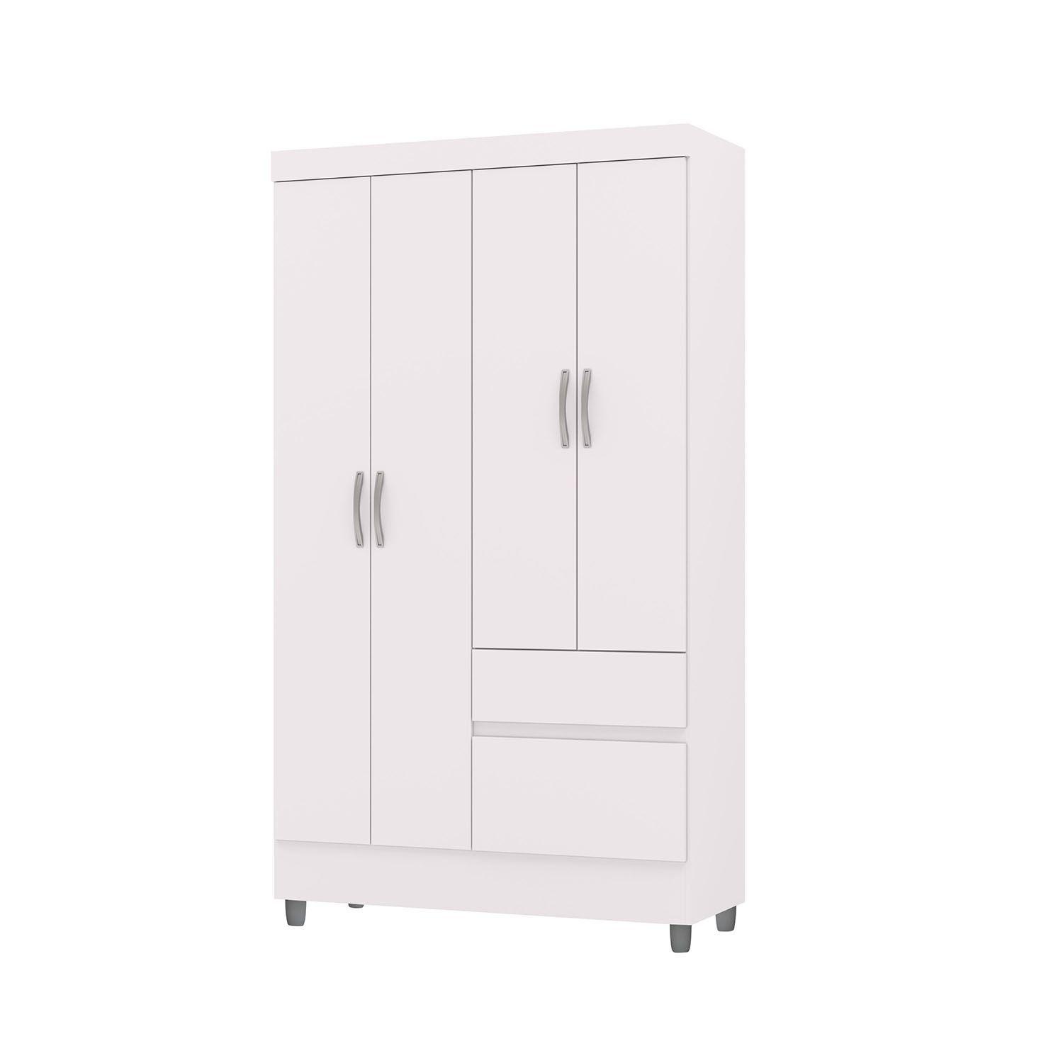 CLOSET IDEAL 4 PUERTAS 2 CAJONES BLANCA-5