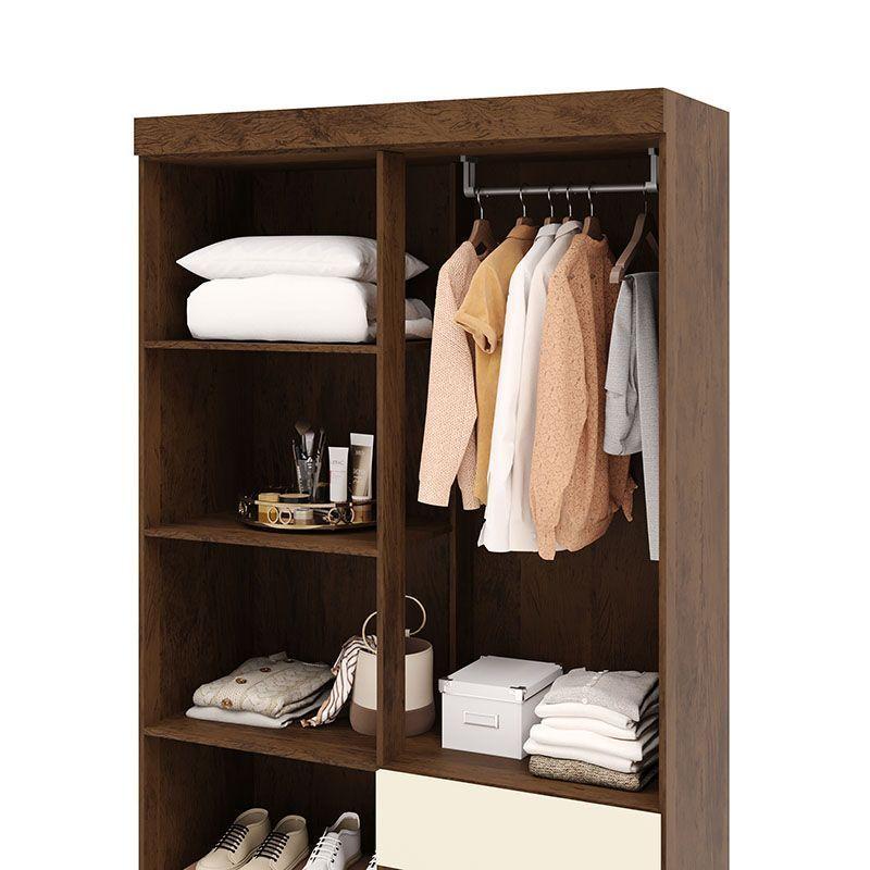 CLOSET IDEAL 4 PUERTAS 2 CAJONES CREMA-6
