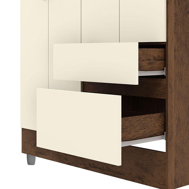 CLOSET IDEAL 4 PUERTAS 2 CAJONES CREMA-4