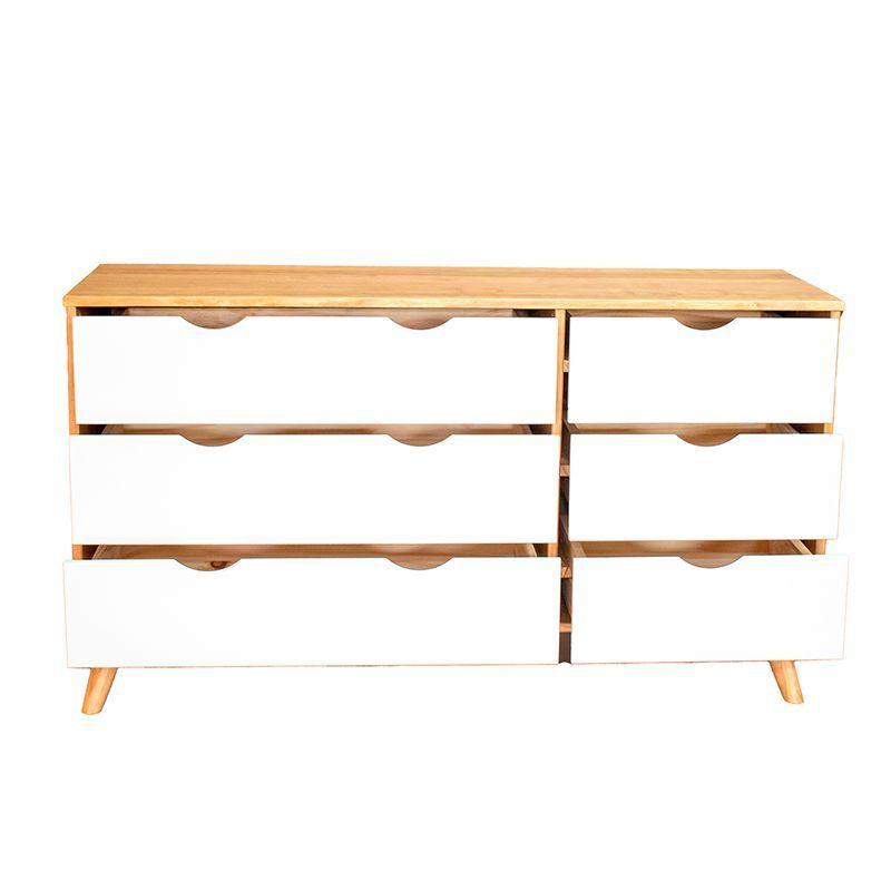 CÓMODA LUNA 6 CAJONES BLANCA-3