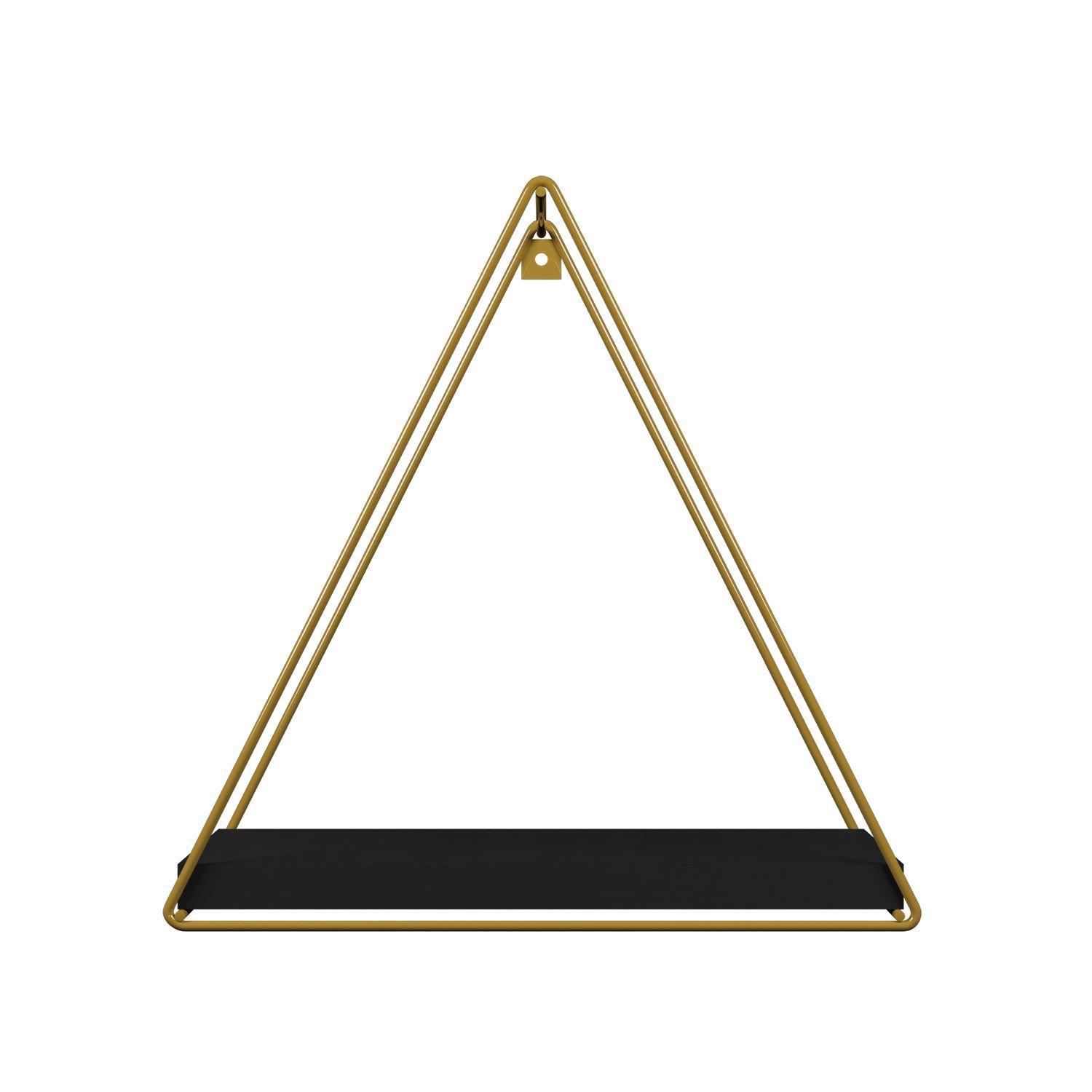 REPISA TRIANGULAR TOTAL BLACK 37X10X40CM VEKKAHOME-2