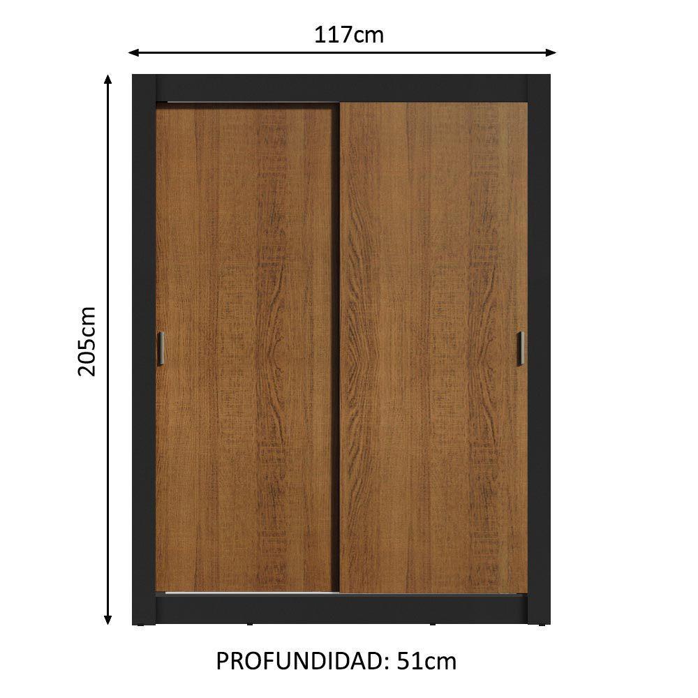 CLOSET DENVER 2 PUERTAS CORREDIZAS BICOLOR-1