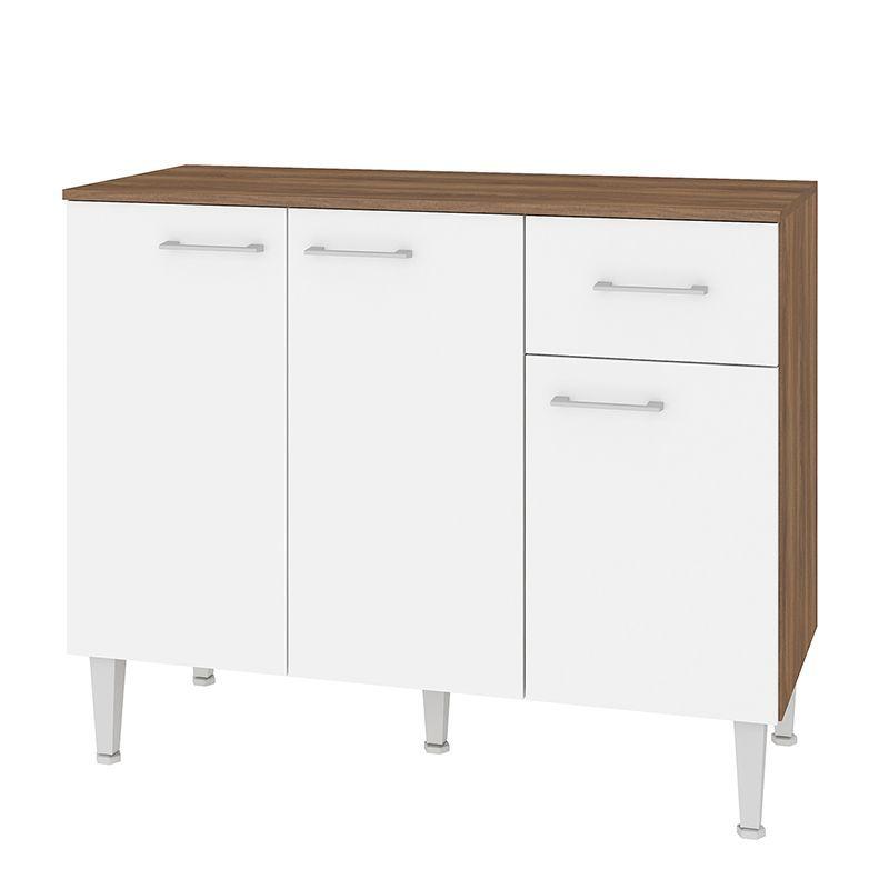 MUEBLE BASE EVANDRO 105 CM BLANCO 3 PUERTAS 1 CAJON-7