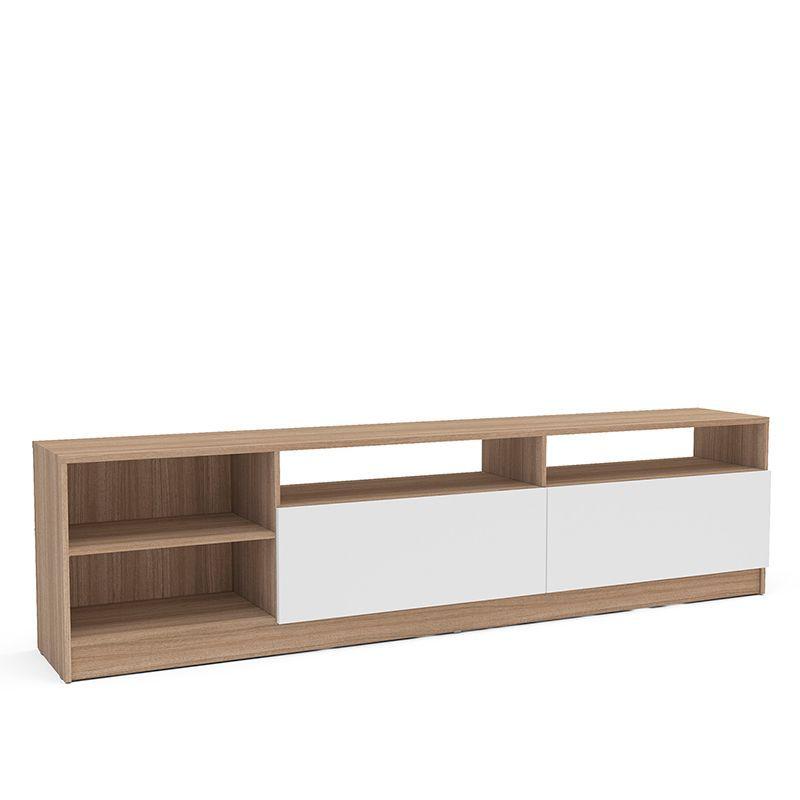 RACK TV MOYAN LIGHT 75 PULGADAS CAF CON 2 PUERTAS BLANCAS-4