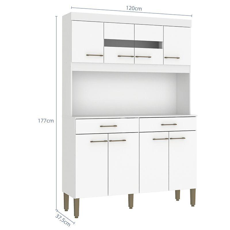 KIT COCINA LAURA BLANCA 8 PUERTAS 2 CAJONES-2