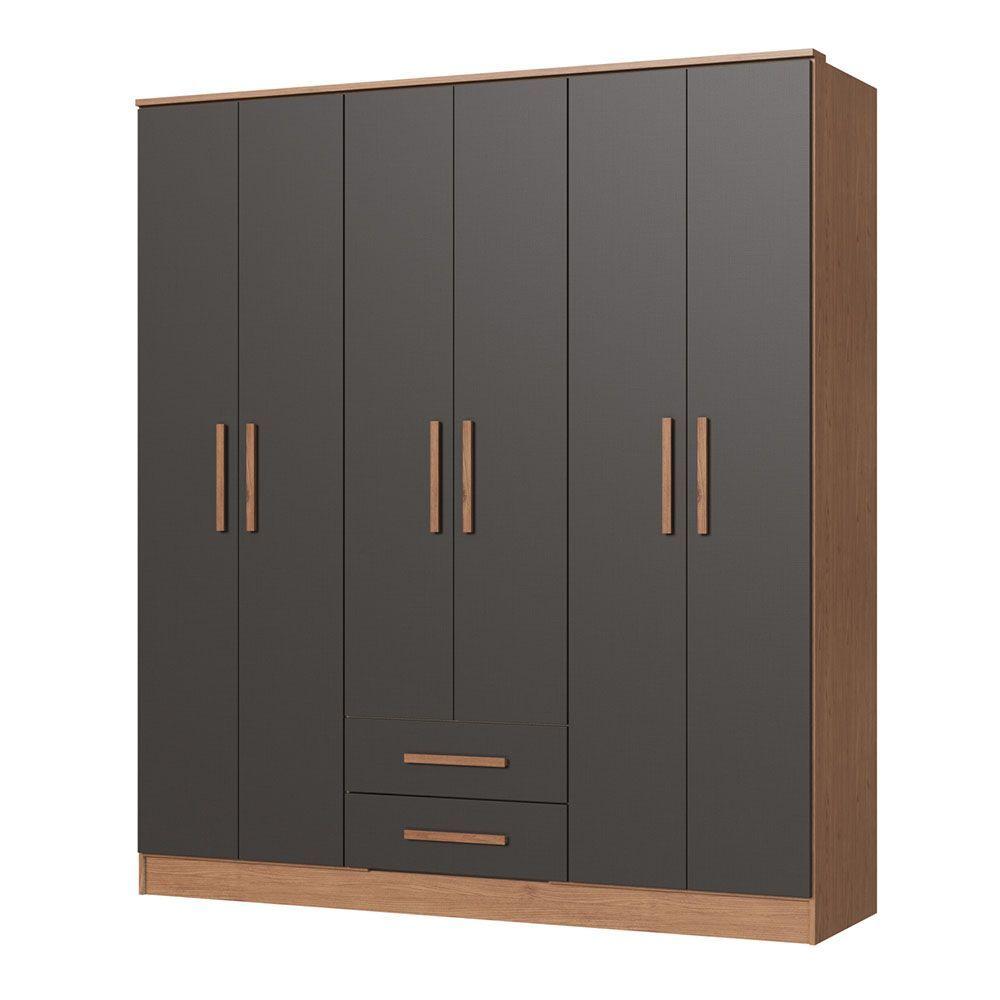 Closet Pequim 6 Puertas Grafito-1