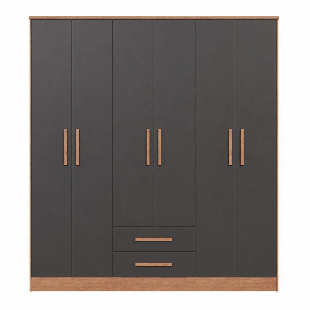 Closet Pequim 6 Puertas Grafito-2
