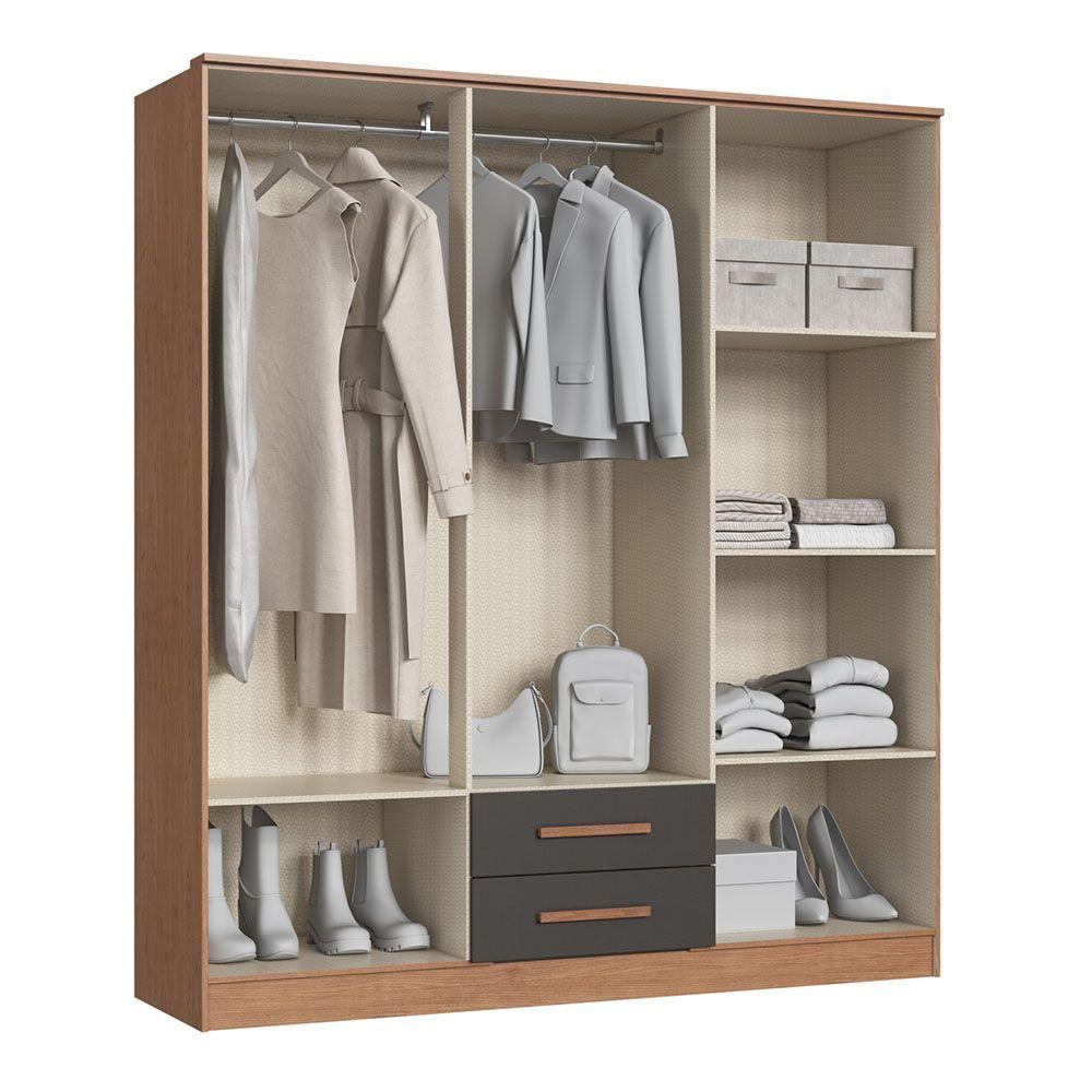 Closet Pequim 6 Puertas Grafito-3