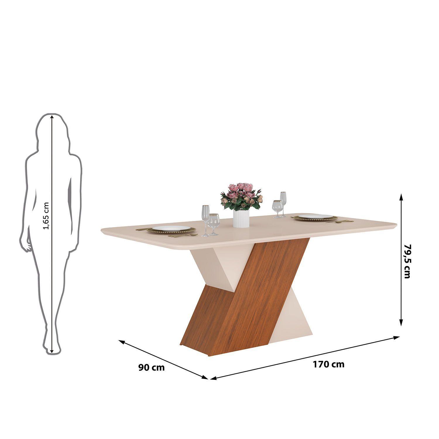 JUEGO COMEDOR RUBI NARA 6 SILLAS RECTANGULAR VIDRIO BEIGE-3