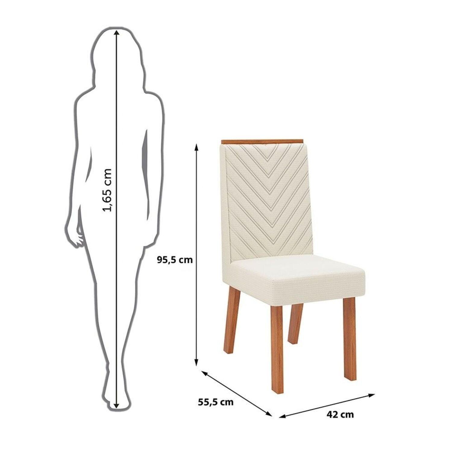 JUEGO COMEDOR RUBI NARA 6 SILLAS RECTANGULAR VIDRIO BEIGE-4