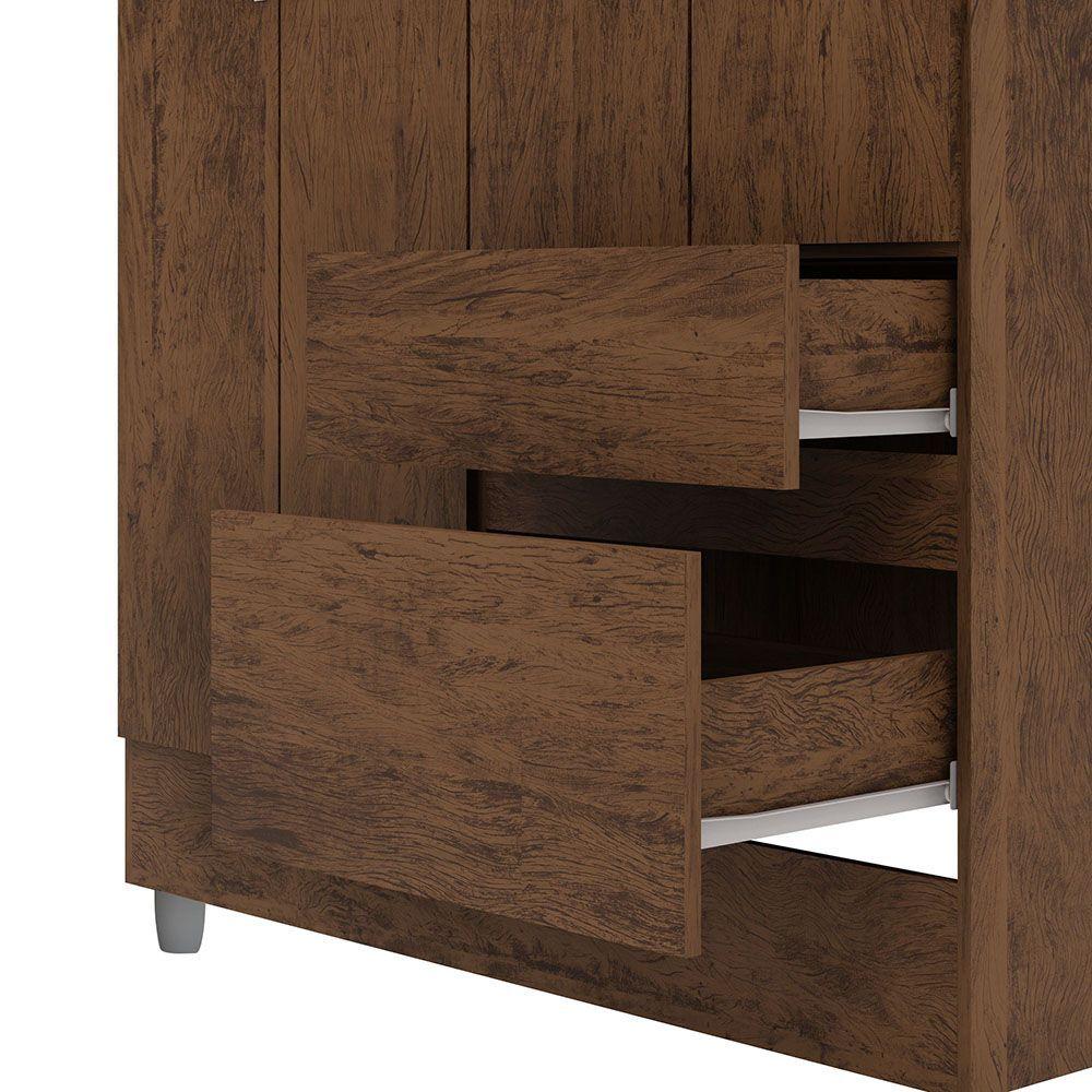 CLOSET IDEAL 4 PUERTAS 2 CAJONES CAFE-5