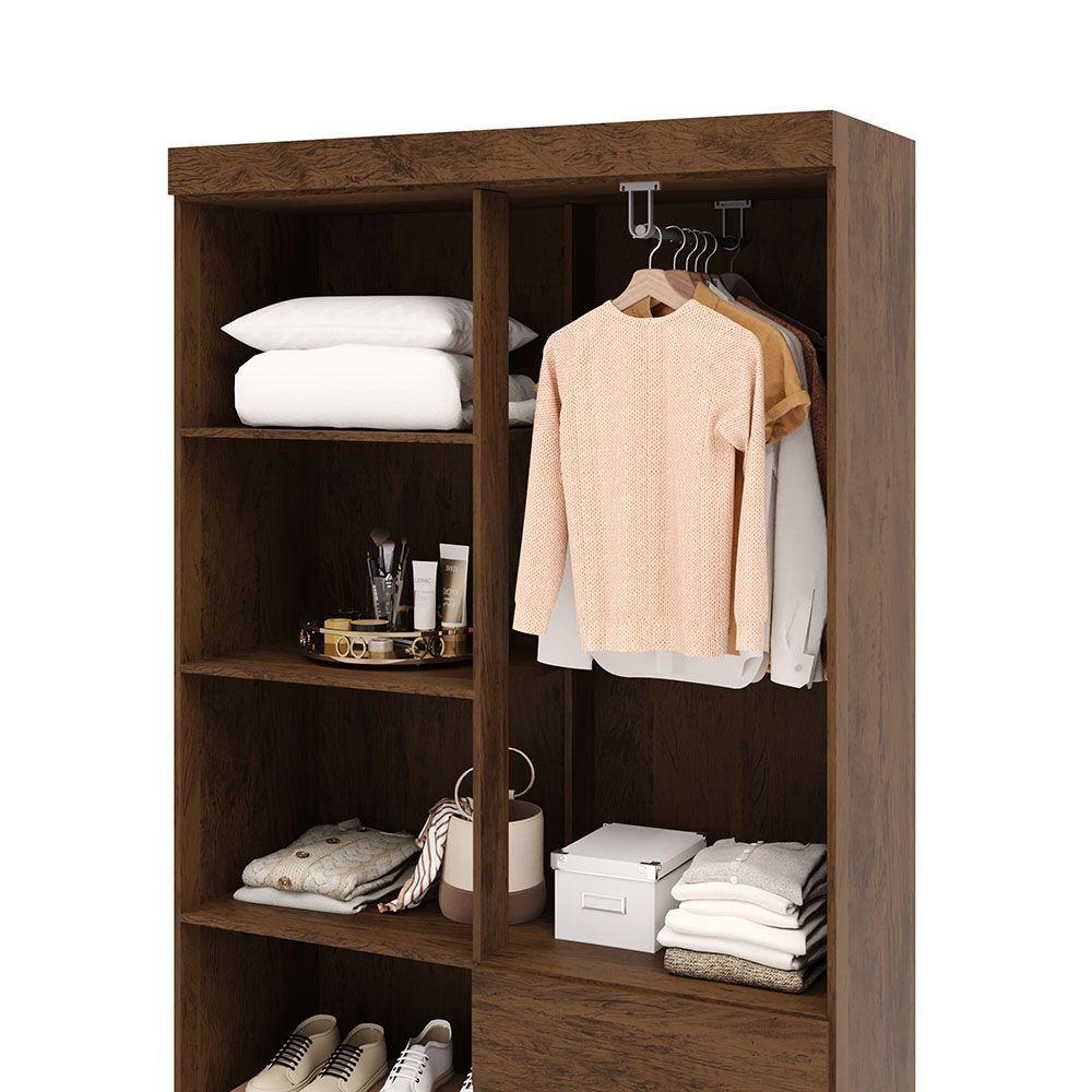 CLOSET IDEAL 4 PUERTAS 2 CAJONES CAFE-6