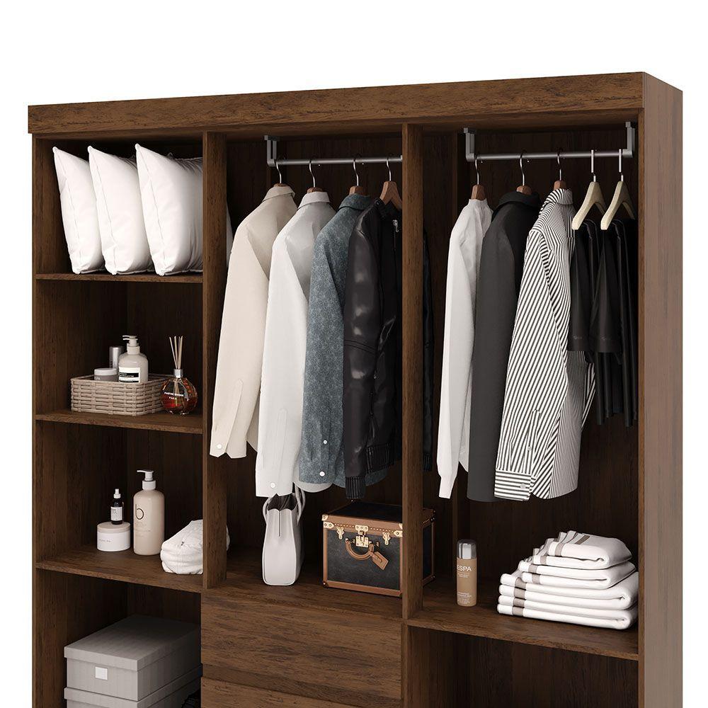 CLOSET IDEAL 6 PUERTAS 2 CAJONES CAFE-6