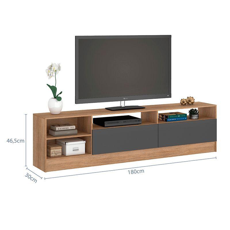 RACK TV MOYAN 75 PULGADAS CAF CON 2 PUERTAS GRIS-6