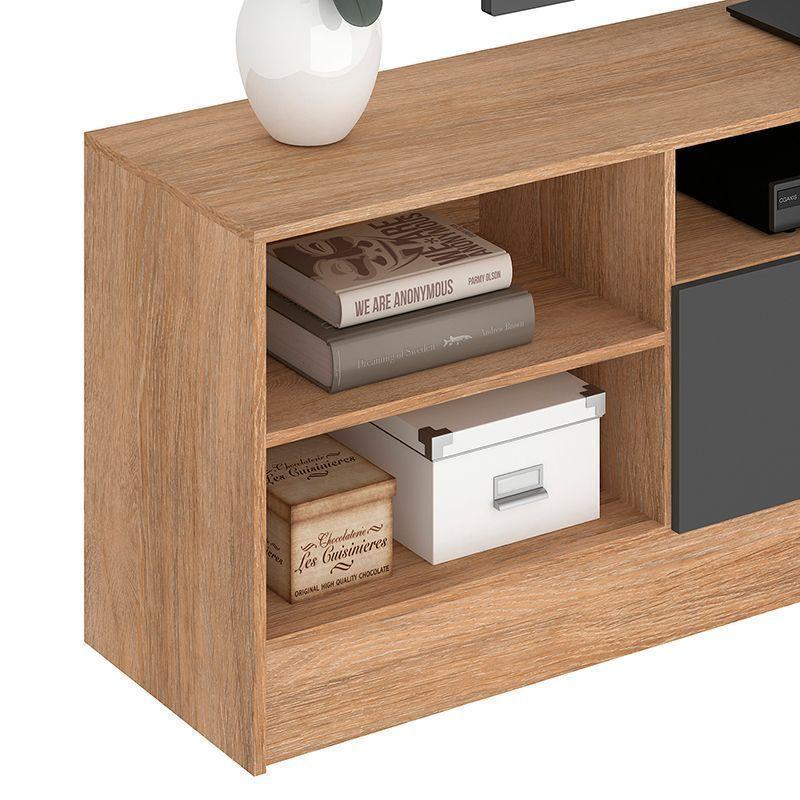 RACK TV MOYAN 75 PULGADAS CAF CON 2 PUERTAS GRIS-4