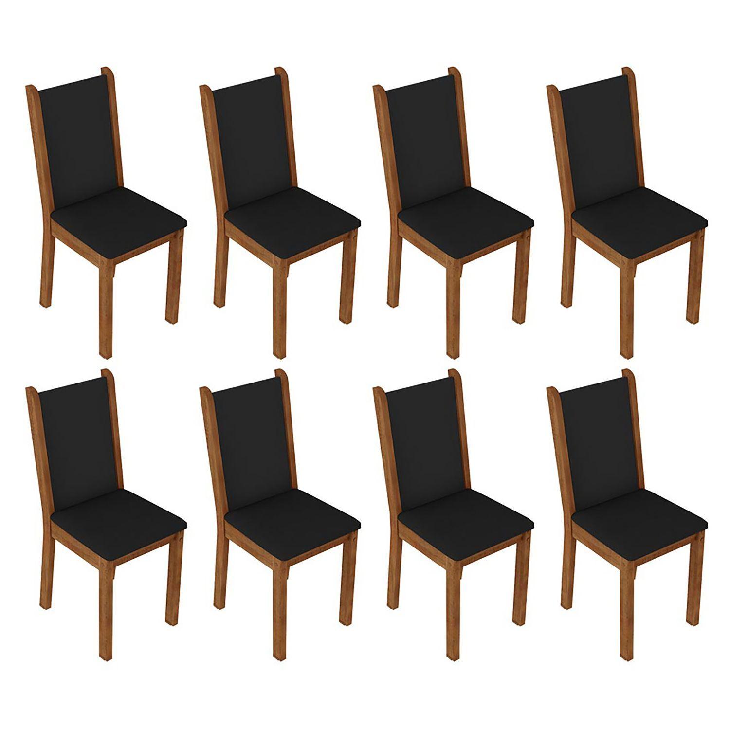 JUEGO COMEDOR CLARICE GRECO 8 SILLAS CAFE-3