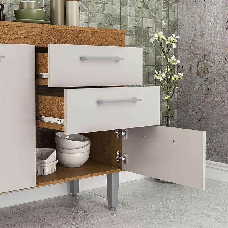 MUEBLE BASE OPIE 120 CM BLANCO 3 PUERTAS 2 CAJONES-3