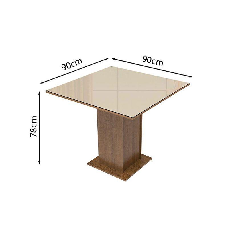 JUEGO COMEDOR LINDA FIORE 4 SILLAS CON VIDRIO-8