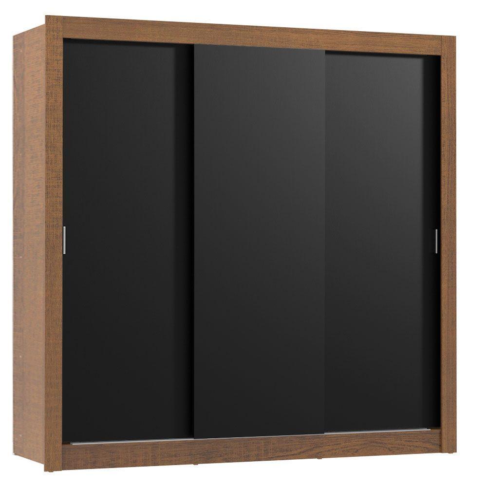 CLOSET MONACO 3 PUERTAS CORREDIZAS NEGRO-4